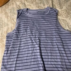 Old Navy blue striped tank top